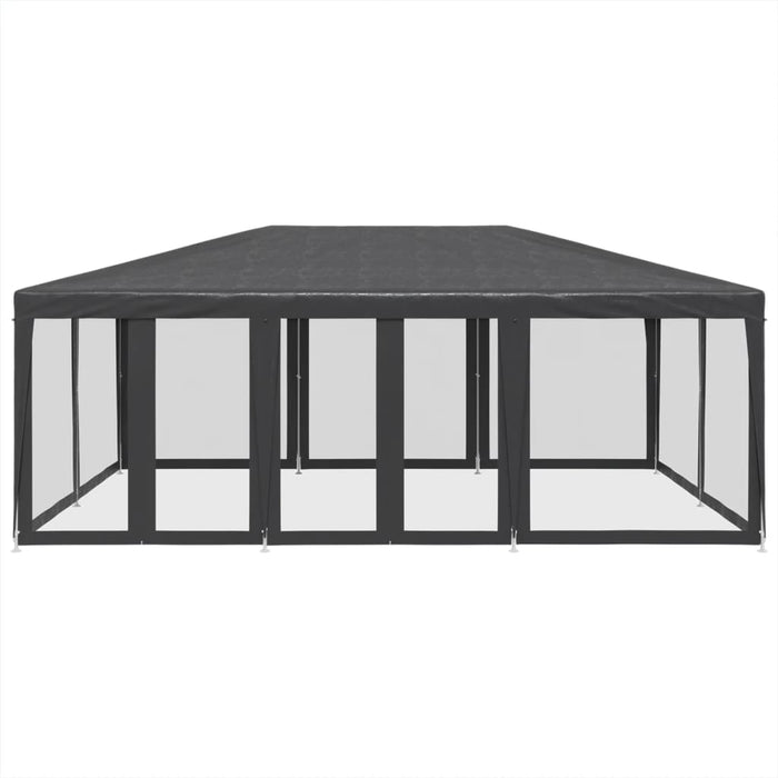 Tenda per Feste con 10 Pareti in Rete Antracite 6x4 m in HDPE 4010069