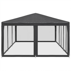 Tenda per Feste con 10 Pareti in Rete Antracite 6x4 m in HDPE 4010069