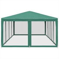 Tenda per Feste con 12 Pareti Laterali in Rete Verde 8x4 m HDPE 4010073