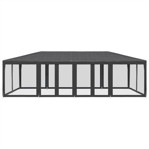 Tenda per Feste con 12 Pareti in Rete Antracite 8x4 m in HDPE 4010074