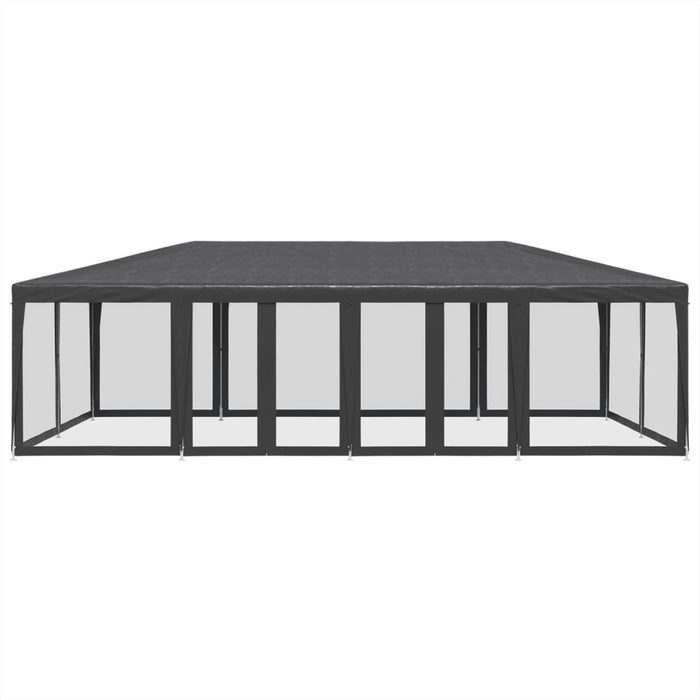Tenda per Feste con 12 Pareti in Rete Antracite 8x4 m in HDPE 4010074
