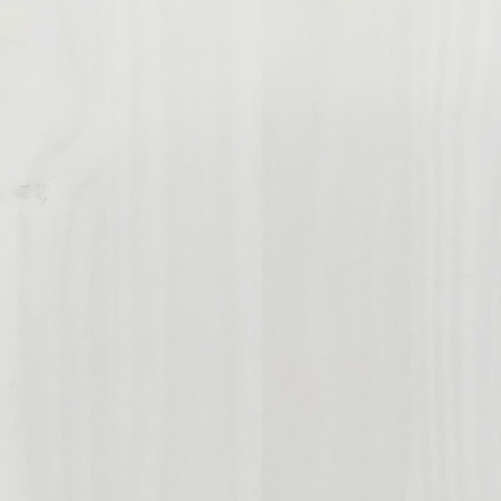 vidaXL Armadio Corona Bianco 102x52x186 cm in Legno Massello di Pino