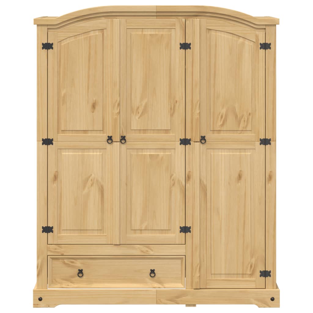 Armadio Corona 151,5x52x186 cm in Legno Massello di Pino 4012160