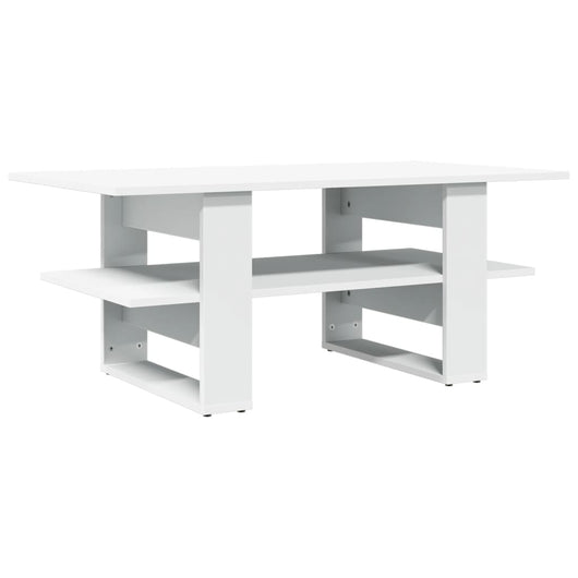 Tavolino da Salotto Bianco 102x55x42 cm in Legno Multistrato 823261