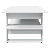 Tavolino da Salotto Bianco 102x55x42 cm in Legno Multistrato