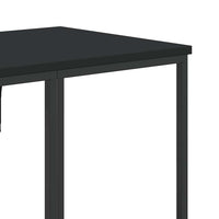 vidaXL Appendiabiti con Scaffali Nero in Legno Multistrato