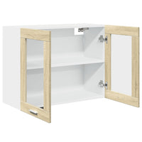 Mobile Pensile “Lyon” Vetro Rovere Sonoma 80x31x60cm 849624