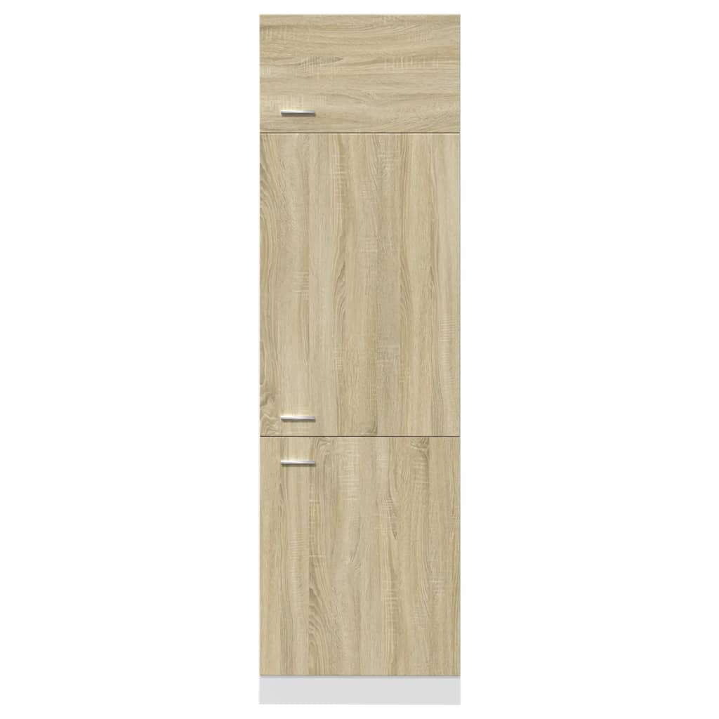 vidaXL Mobile per Frigo “Lyon” Rovere Sonoma 60x57x207 cm