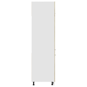 Mobile per Frigo Rovere Sonoma 60x57x207 cm Legno Multistrato 849626