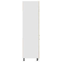 vidaXL Mobile per Frigo “Lyon” Rovere Sonoma 60x57x207 cm