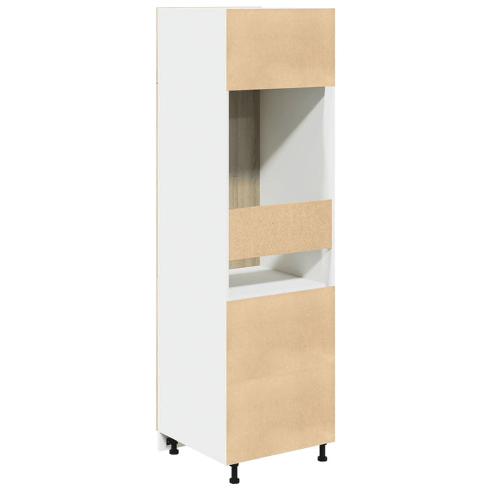 vidaXL Mobile per Frigo “Lyon” Rovere Sonoma 60x57x207 cm
