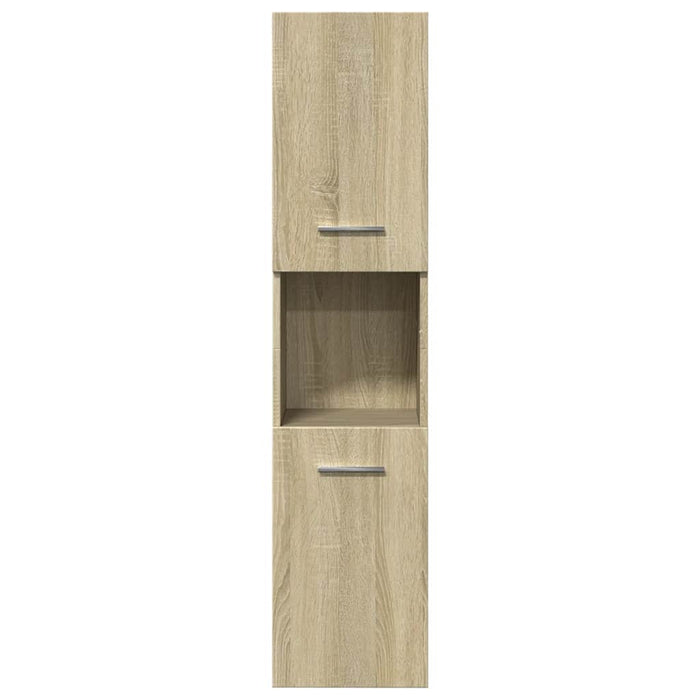Mobile da Bagno Rovere Sonoma 30x30x130 cm in Legno Multistrato 849635
