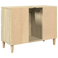 Mobile Lavabo-Armadietto da bagno Rovere Sonoma 80x33x60 cm in Legno Multistrato 871884