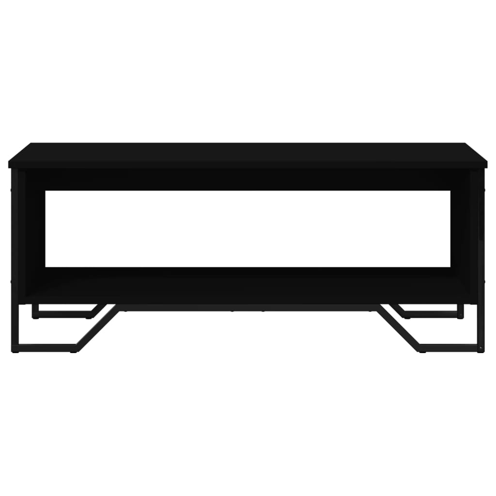 Tavolino da Salotto-Tavolino da soggiorno-Tavolo Nero 100x51x40 cm in Legno Multistrato 988869