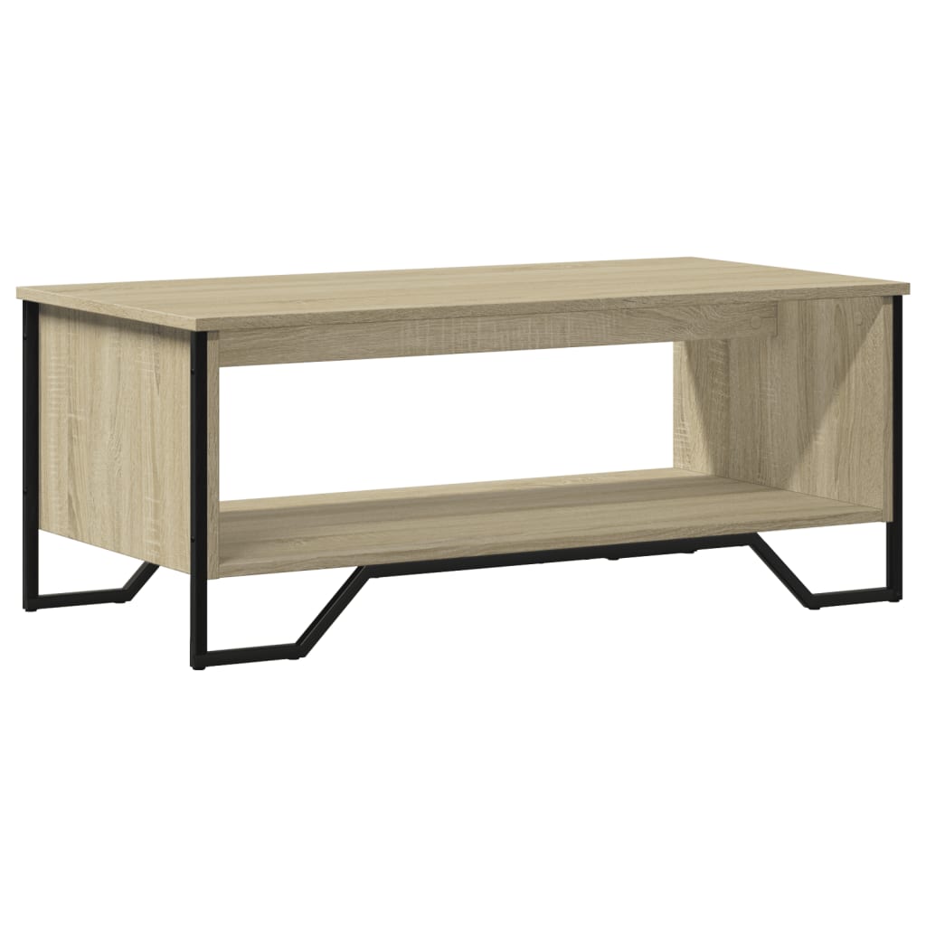 Tavolino da Salotto-Tavolino da soggiorno-Tavolo Rovere Sonoma 100x51x40cm Legno Multistrato 389214