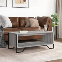 Tavolino da Salotto Grigio Sonoma 100x51x40cm Legno Multistrato 848482