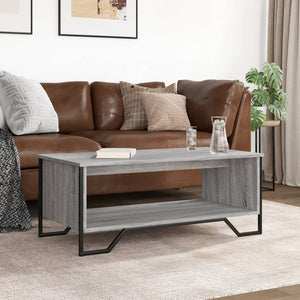 Tavolino da Salotto-Tavolino da soggiorno-Tavolo Grigio Sonoma 100x51x40cm Legno Multistrato 170709