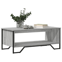Tavolino da Salotto Grigio Sonoma 100x51x40cm Legno Multistrato