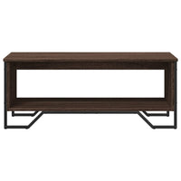 Tavolino Salotto Rovere Marrone 100x51x40 cm Legno Multistrato