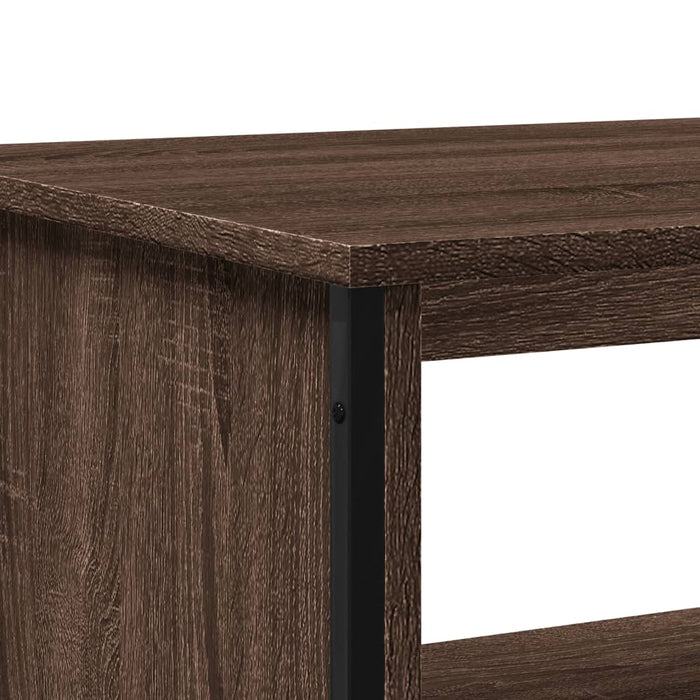 Tavolino Salotto-Tavolino da soggiorno-Tavolo Rovere Marrone 100x51x40 cm Legno Multistrato 608400