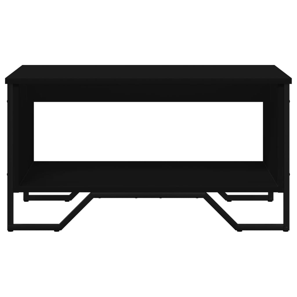 Tavolino da Salotto Nero 75x51x40 cm in Legno Multistrato 848484