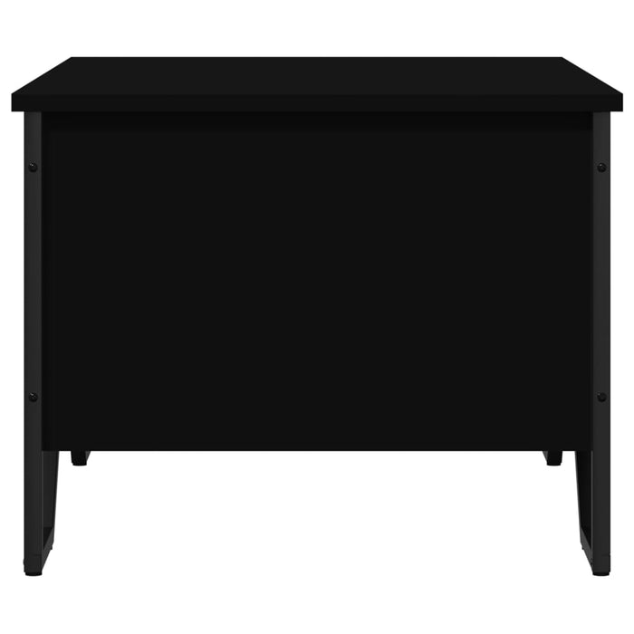 Tavolino da Salotto Nero 75x51x40 cm in Legno Multistrato 848484