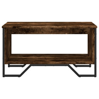 Tavolino da Salotto Rovere Fumo 75x51x40cm in Legno Multistrato 848486