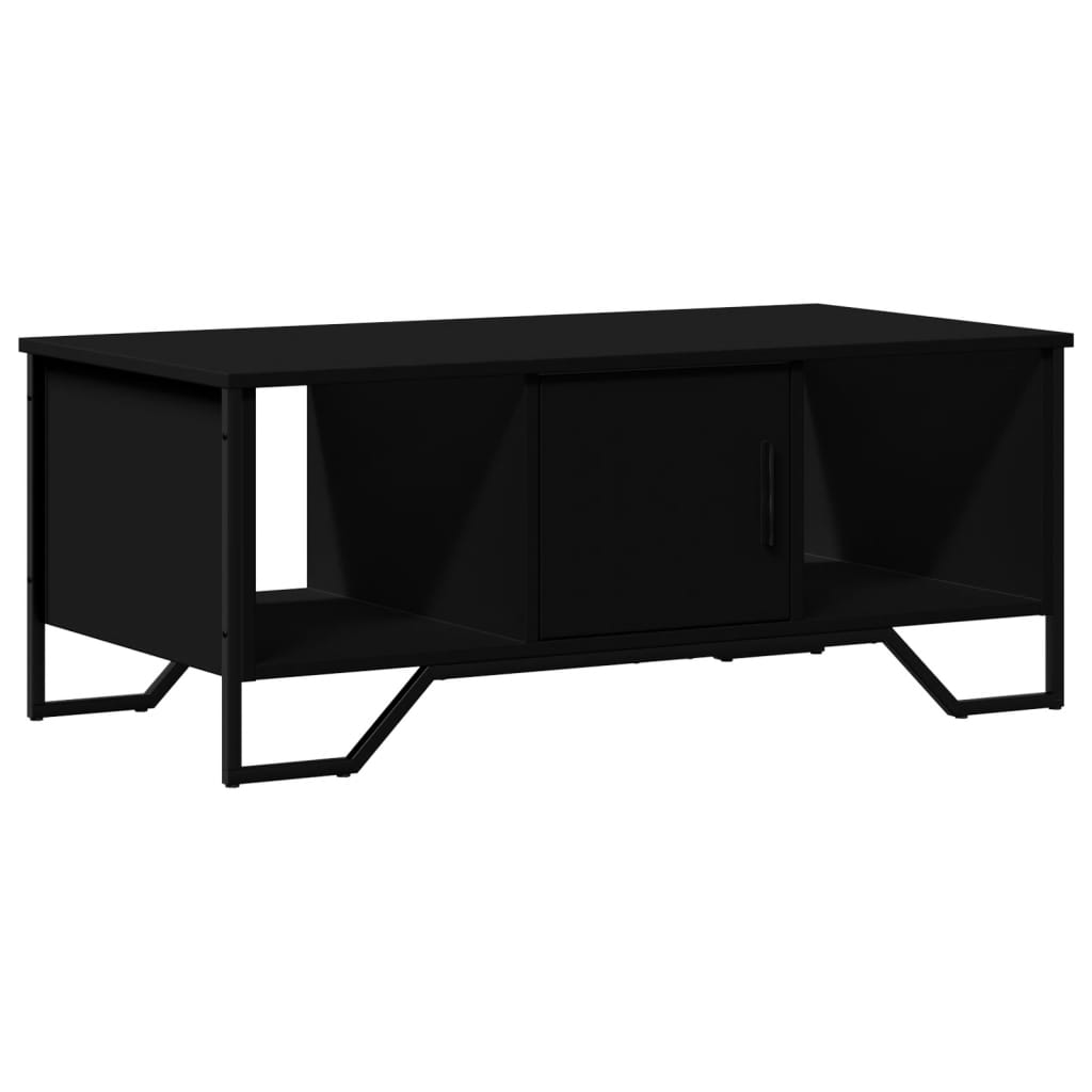 Tavolino da Salotto Nero 100x51x40 cm in Legno Multistrato 848489