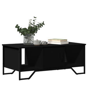 Tavolino da Salotto Nero 100x51x40 cm in Legno Multistrato 848489