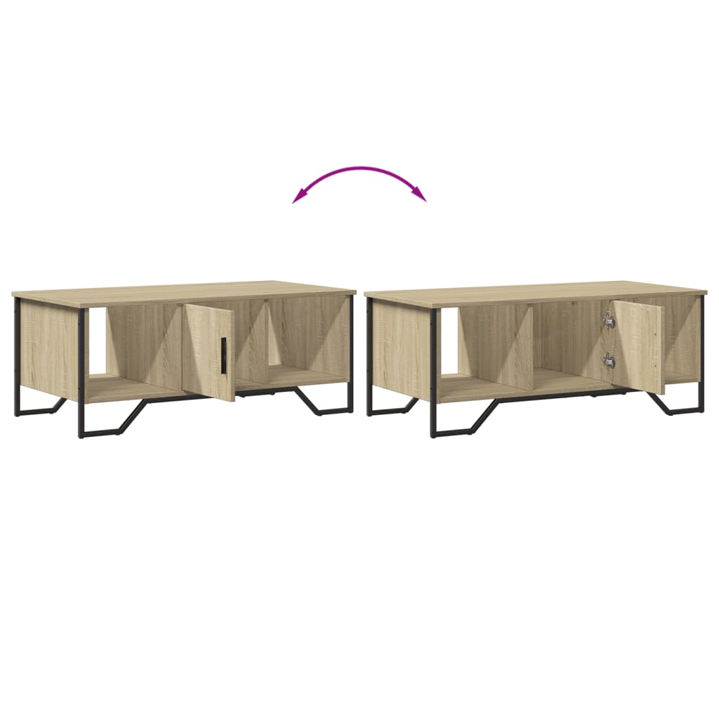 Tavolino da Salotto-Tavolino da soggiorno-Tavolo Rovere Sonoma 100x51x40cm Legno Multistrato 220980