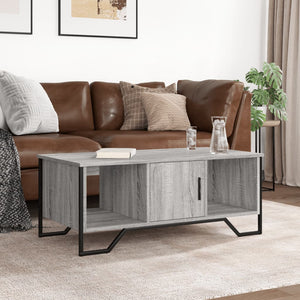 vidaXL Tavolino da Salotto Grigio Sonoma 100x51x40cm Legno Multistrato