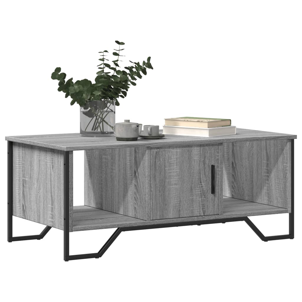 Tavolino da Salotto Grigio Sonoma 100x51x40cm Legno Multistrato 848492