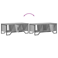 Tavolino da Salotto Grigio Sonoma 100x51x40cm Legno Multistrato 848492