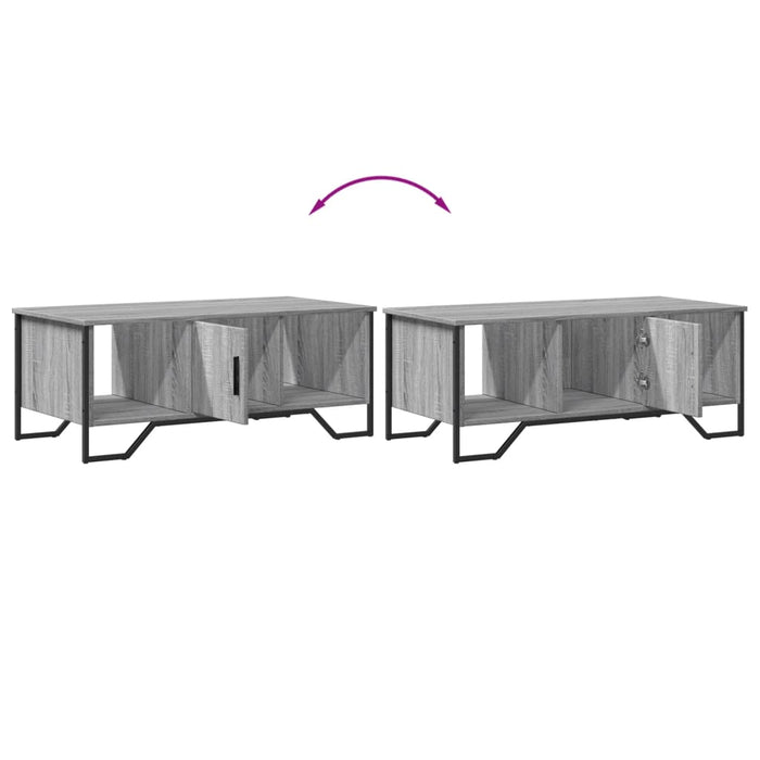 Tavolino da Salotto Grigio Sonoma 100x51x40cm Legno Multistrato 848492