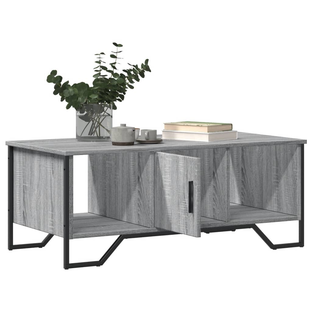 vidaXL Tavolino da Salotto Grigio Sonoma 100x51x40cm Legno Multistrato