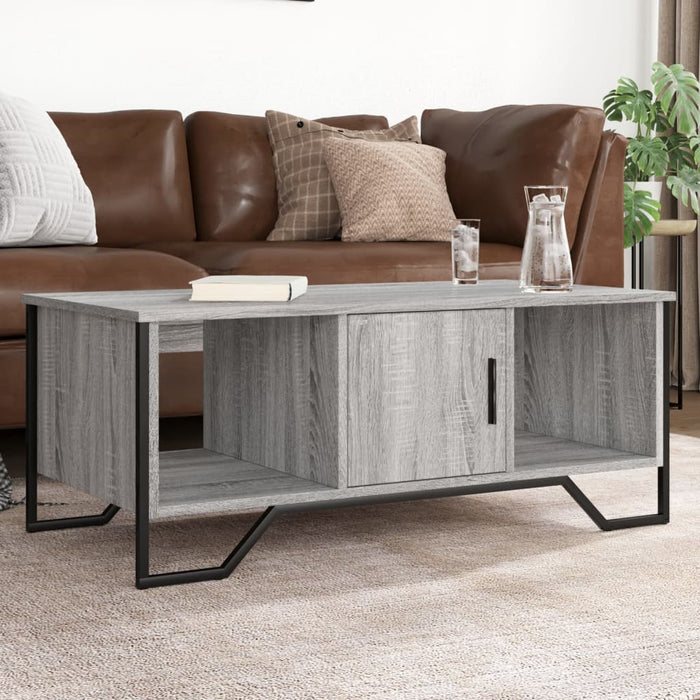vidaXL Tavolino da Salotto Grigio Sonoma 100x51x40cm Legno Multistrato