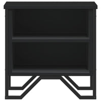 Comodini Neri 2 pz-Set di 2 Tavolino da notte 40x30x40 cm in Truciolato