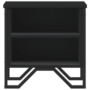 Comodini Neri 2 pz-Set di 2 Tavolino da notte 40x30x40 cm in Truciolato