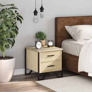 Comodino-Tavolino da notte Rovere Sonoma 40x41x40 cm in Truciolato