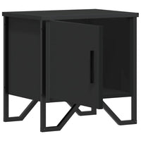 vidaXL Comodino Nero 40x30x40 cm in Legno Multistrato