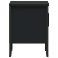 vidaXL Comodino Nero 40x30x40 cm in Legno Multistrato