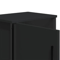 Comodini Neri 2 pz-Set di 2 Tavolino da notte 40x30x40 cm in Legno Multistrato 860231