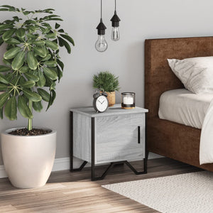 vidaXL Comodino Grigio Sonoma 40x30x40 cm in Truciolato