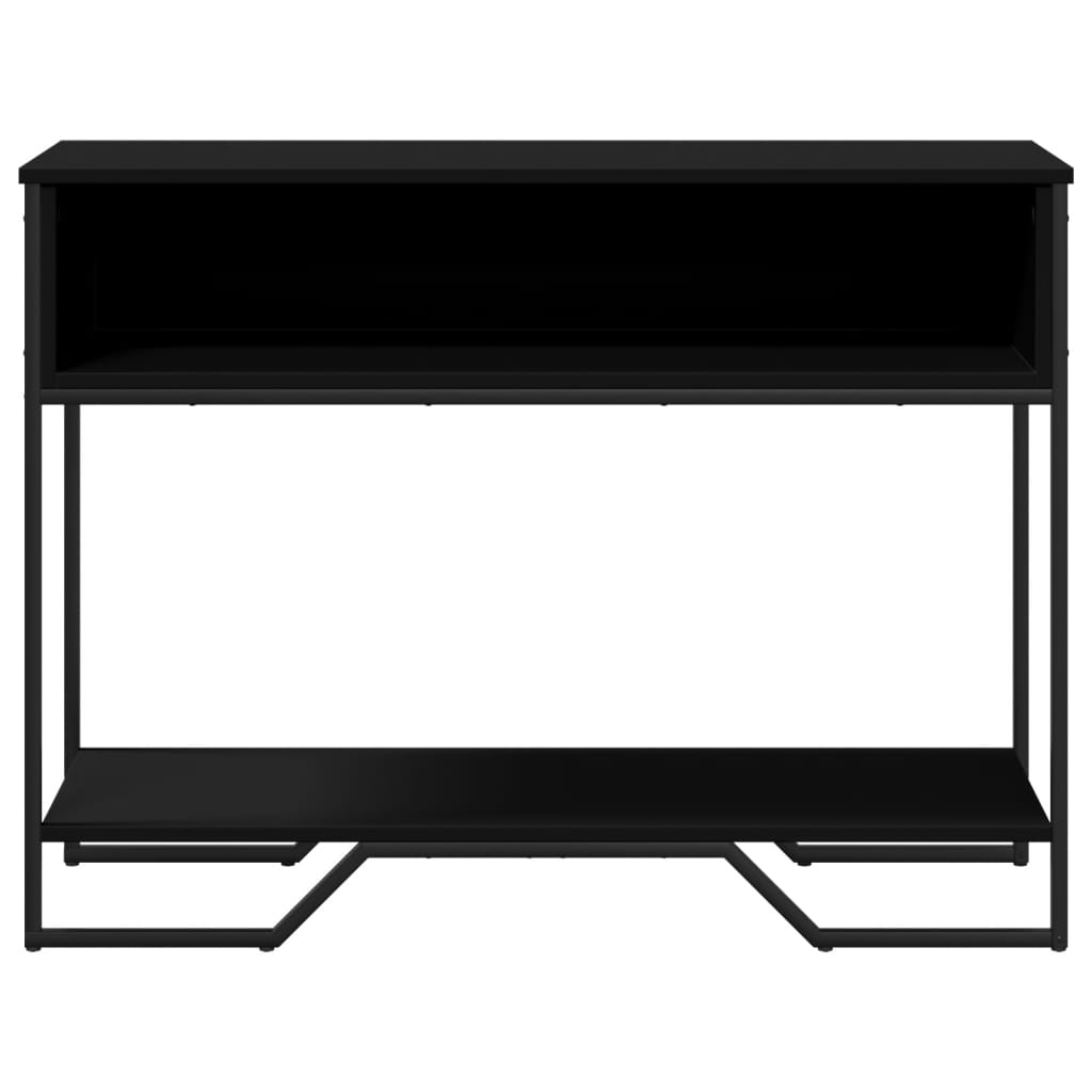 Tavolo Consolle Nero 100x35x74,5 cm in Truciolato 848529