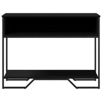 Tavolo Consolle Nero 100x35x74,5 cm in Truciolato 848529