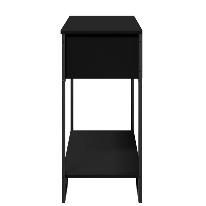 vidaXL Tavolo Consolle Nero 100x35x74,5 cm in Truciolato