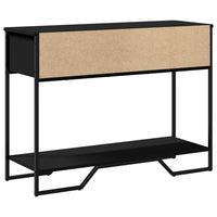 Tavolo Consolle Nero 100x35x74,5 cm in Truciolato 848529