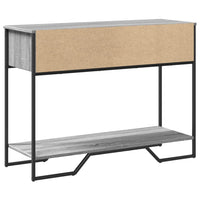 Tavolo Consolle Grigio Sonoma 100x35x74,5 cm in Truciolato 848532