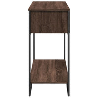 Tavolo Consolle Rovere Marrone 100x35x74,5 cm in Truciolato