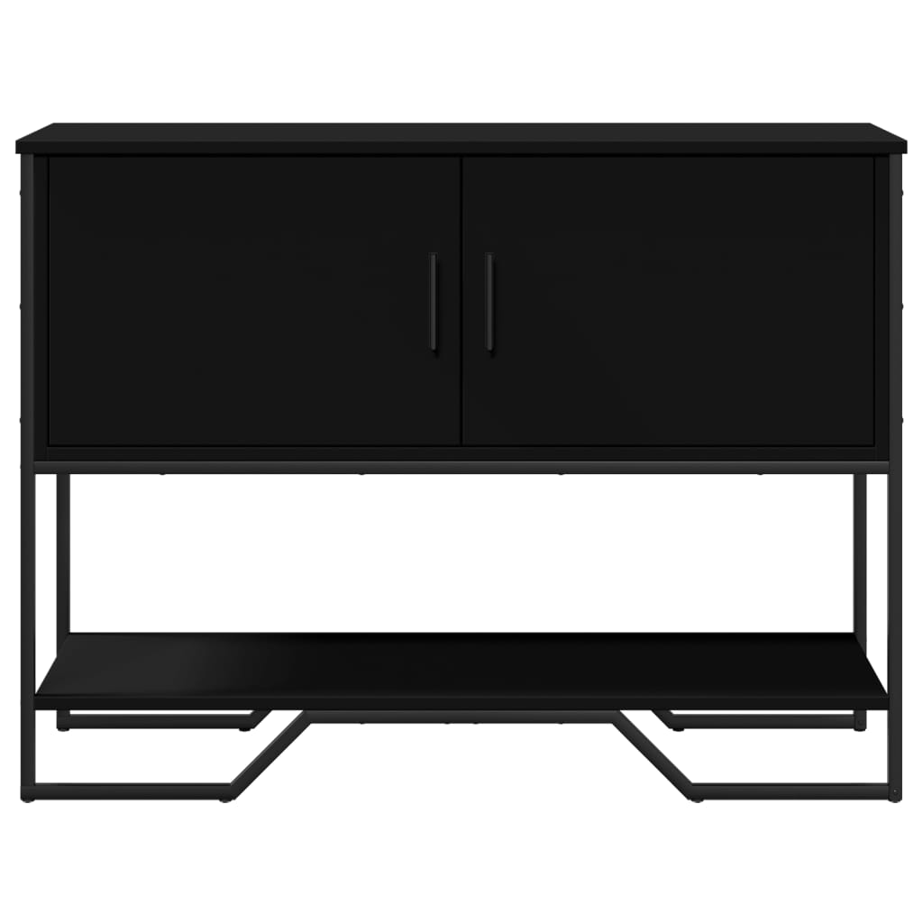 Tavolo Consolle Nero 100x35x74,5 cm in Truciolato 848534